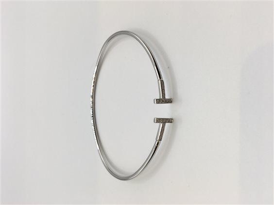 Bracciale Soma Gioielli Donna Bracciale oro rigido in Oro Diamante 0.14 Ct BUR BR OB MD. TIFFANY - BUR BR OB MD. TIFFANY